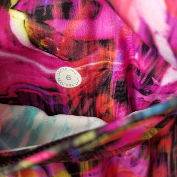 Lululemon Fast and Free High-Rise Tight 25" Hyper Flow Pink Multi, size 6 - Picture 9 of 9